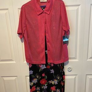 Dress with Light Shirt Jacket
